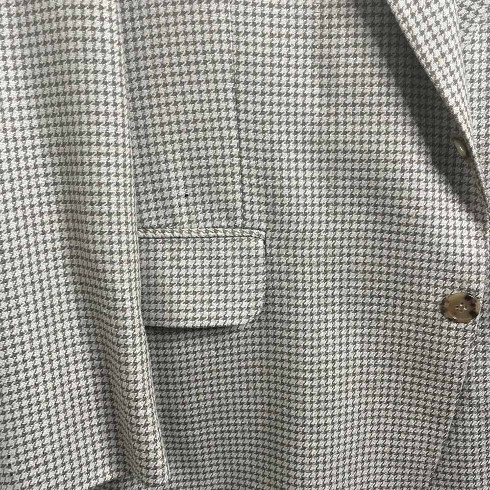 Vintage Gianfranco Ruffini Blazer Houndstooth Italy Wool Jacket - Picture 11 of 11